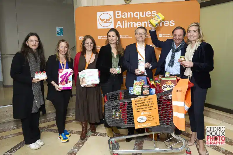 Les partenaires des Banques Alimentaires avec Carrefour, Leclerc et Coopérative U